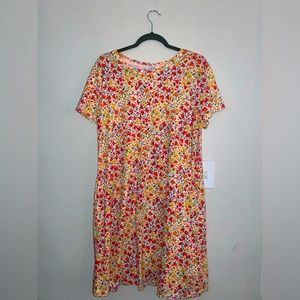 Isaac Mizrahi Live! short sleeve floral midi dress
